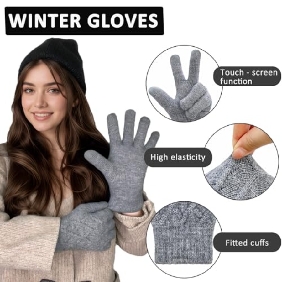 Winter Wool Gloves for Women M - đánh giá và giá Wool Glove Lined