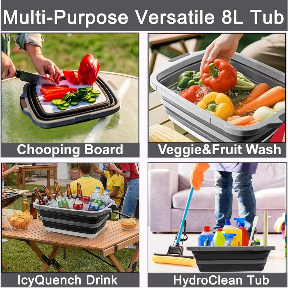 Portable 8L BBQ Prep Tub with  - đánh giá và giá Heat Resistant Glove
