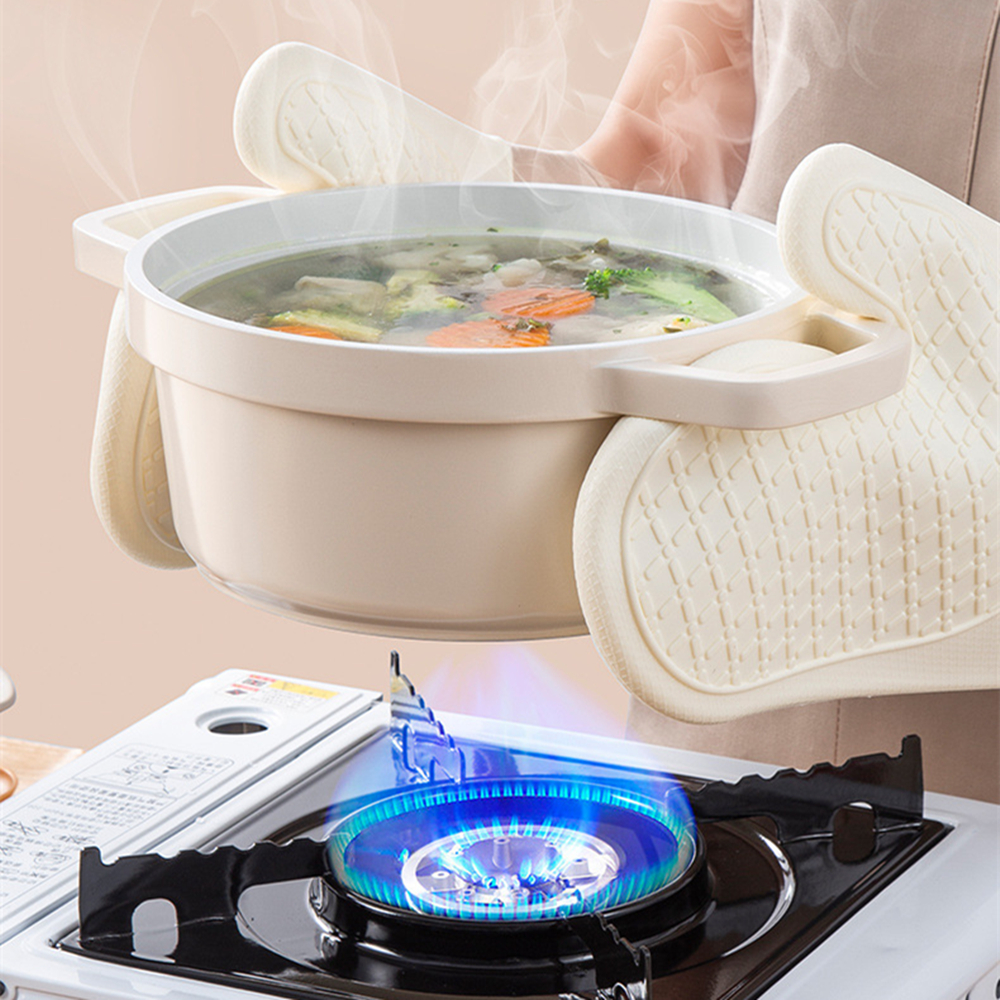 Heat Resistant Silicone Gloves - đánh giá và giá Oven Mitt Silicone