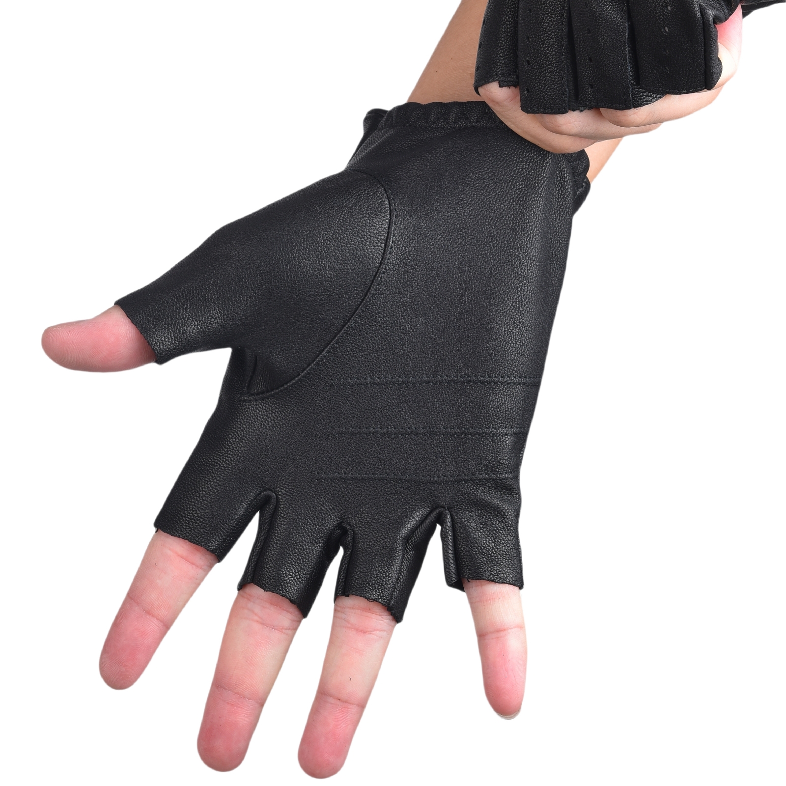 Mens Fingerless Gloves Half Fi - đánh giá và giá Leather Driving Glove