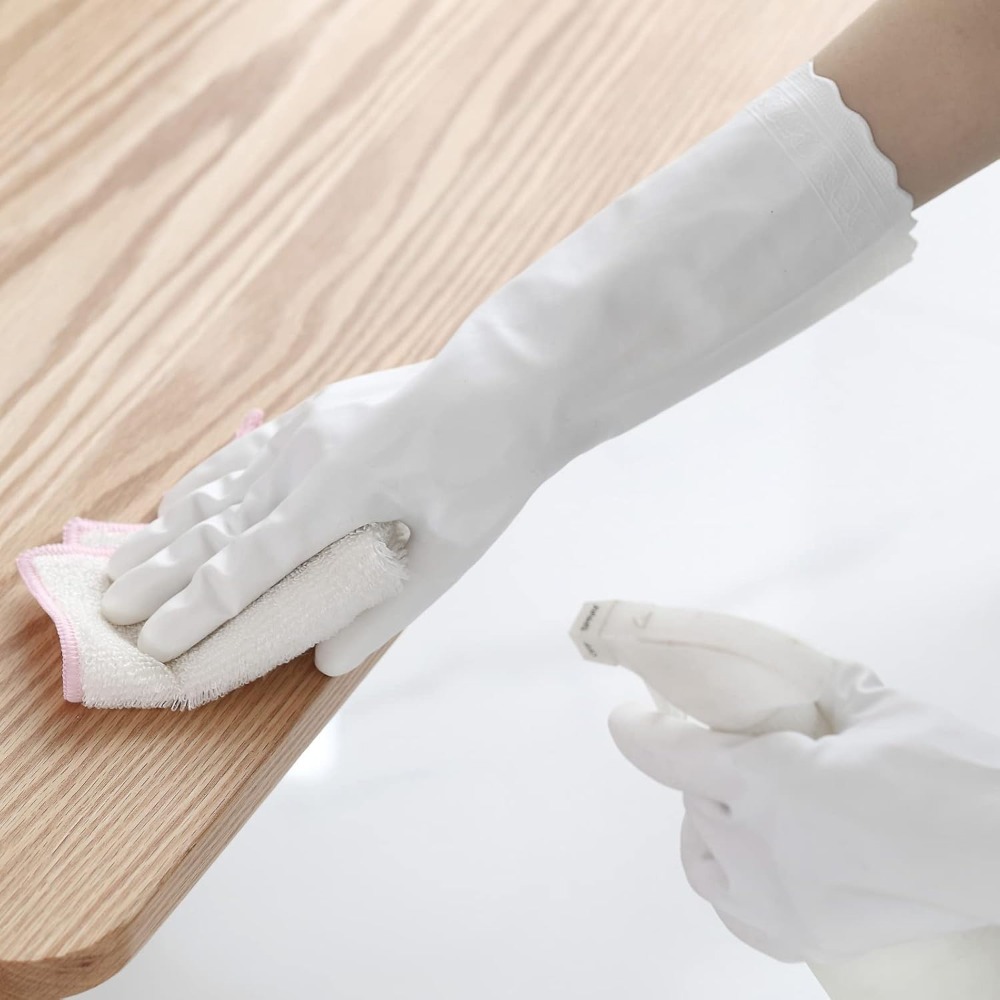 3 Pairs Non-Slip Waterproof Ki - đánh giá và giá Rubber Glove Cleaning